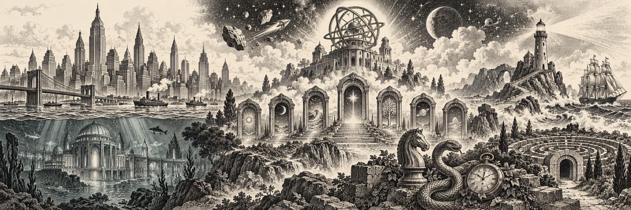 A World of Possibilities — original editorial illustration inspired by the collection