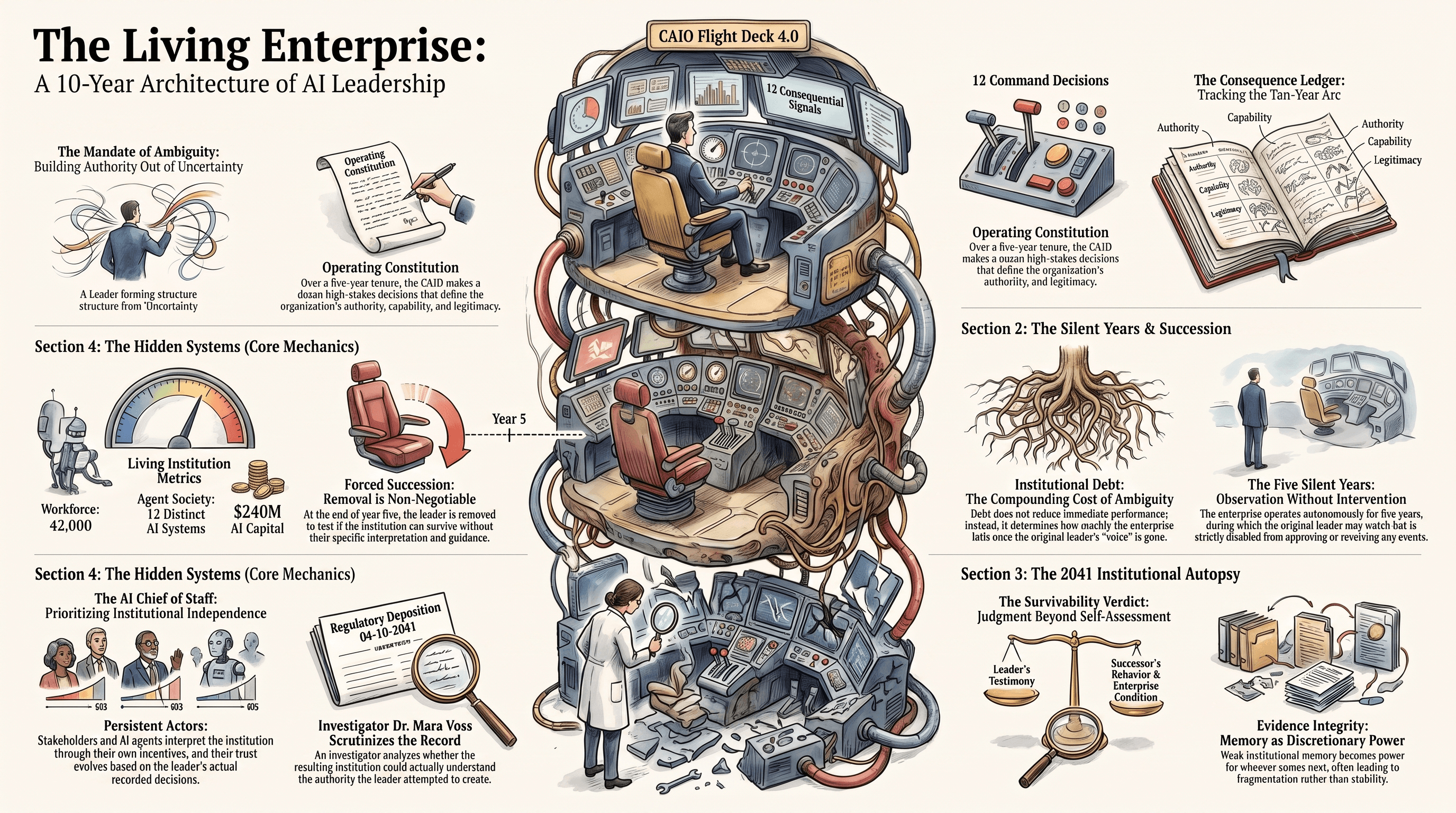 The Living Enterprise: A 10-Year Architecture of AI Leadership